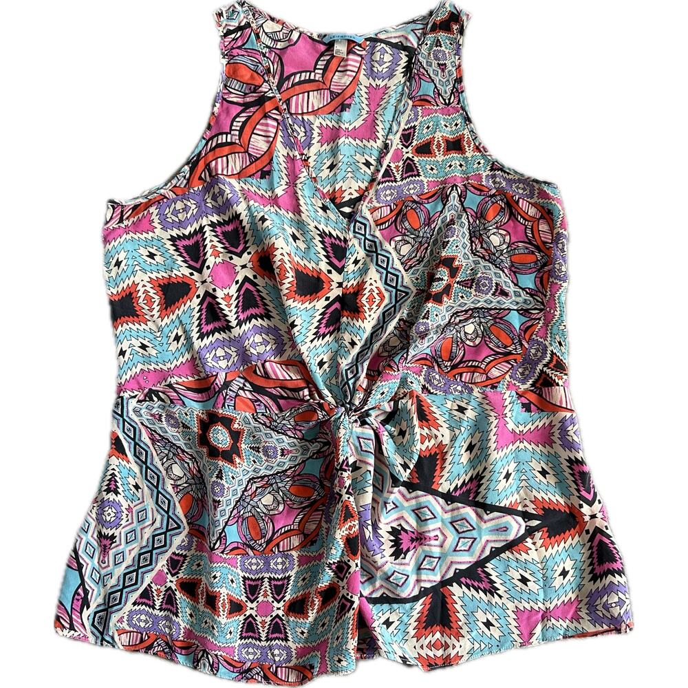 Maximalist 100% Silk Sleeveless Top, Loud Fashion, Leifnotes Anthropologie, 8